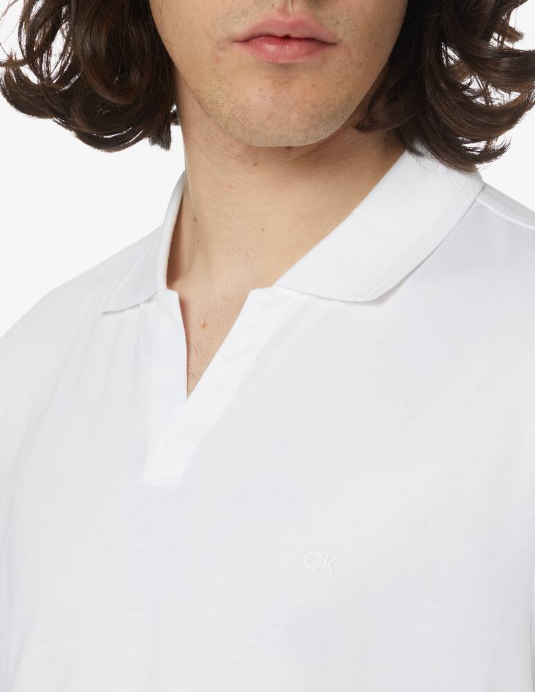 rinascente Calvin Klein Cuban neck polo - white