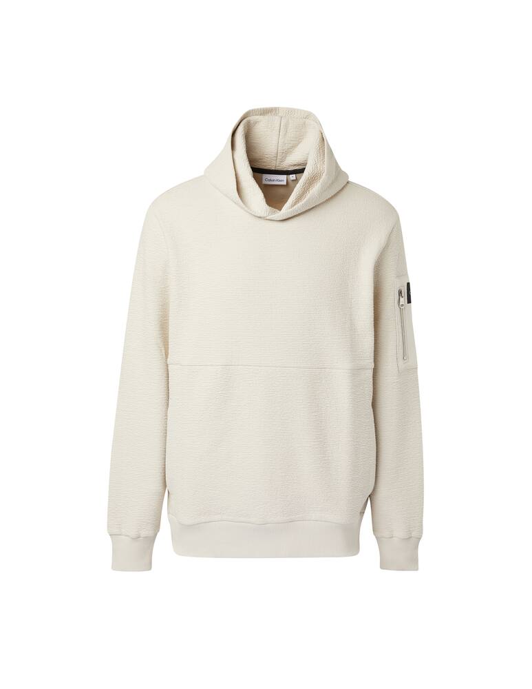 rinascente Calvin Klein Soft texture knit hoodie - beige
