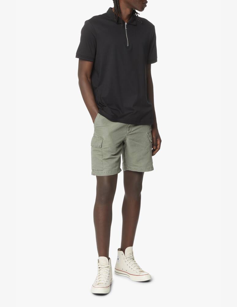 rinascente Calvin Klein Half zip liquid touch polo - black