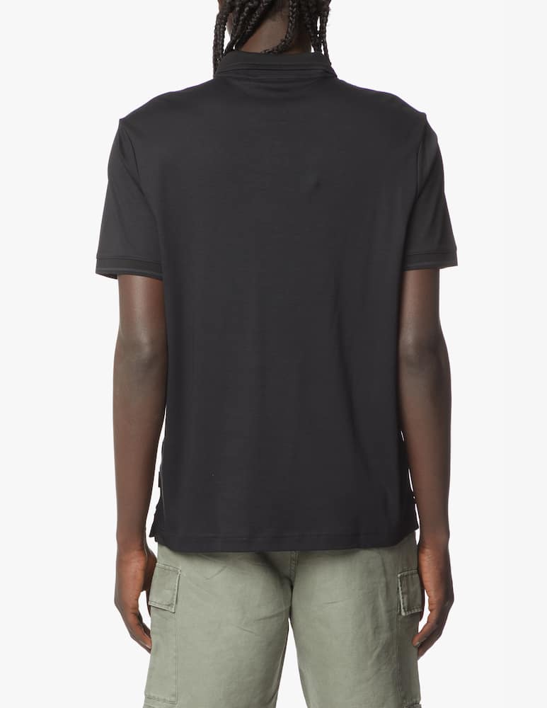 rinascente Calvin Klein Half zip liquid touch polo - black