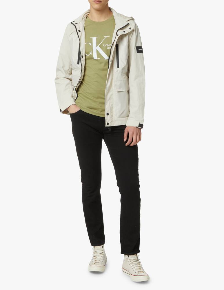 Calvin Klein Giacca con tasche stropicciata in nylon - beige - immagine 2 Calvin Klein Giacca con tasche stropicciata in nylon - beige - immagine 2