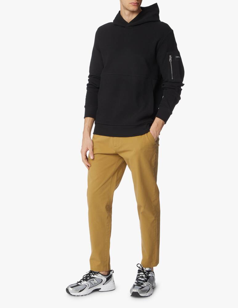 rinascente Calvin Klein Felpa con cappuccio maglia tessuto soft - nero