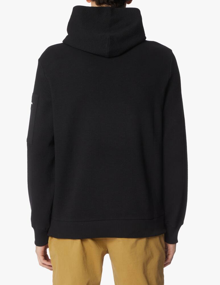 rinascente Calvin Klein Felpa con cappuccio maglia tessuto soft - nero