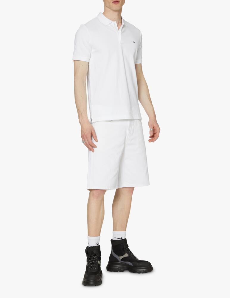 rinascente Calvin Klein Stretch piquet polo - white