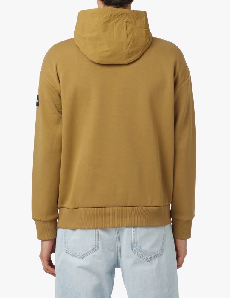 rinascente Calvin Klein Felpa con cappuccio mzip inserti nylon - arancione