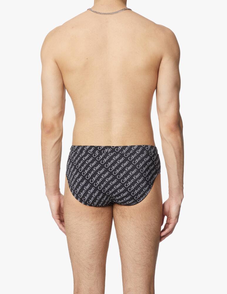 rinascente Calvin Klein Swim brief-print core logo - black