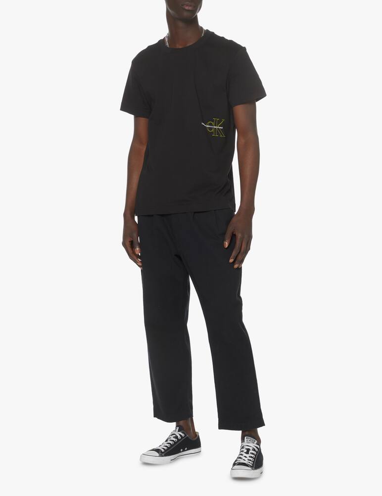 rinascente Calvin Klein Jeans Maglietta maniche corte monogram statement - nero