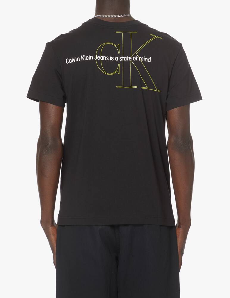 rinascente Calvin Klein Jeans Maglietta maniche corte monogram statement - nero