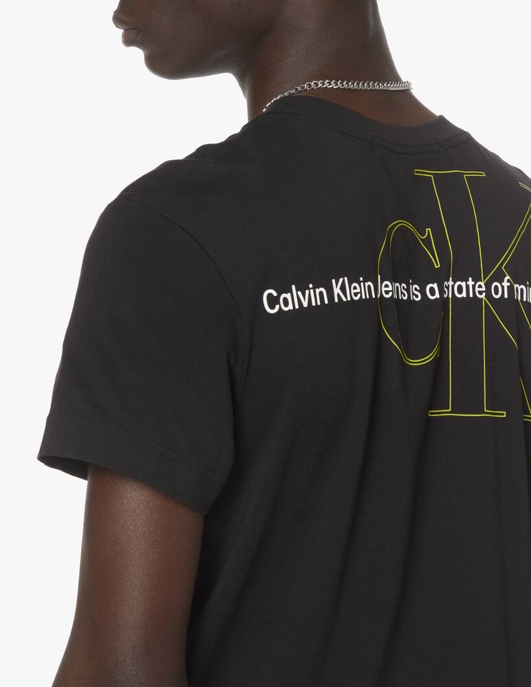rinascente Calvin Klein Jeans Maglietta maniche corte monogram statement - nero