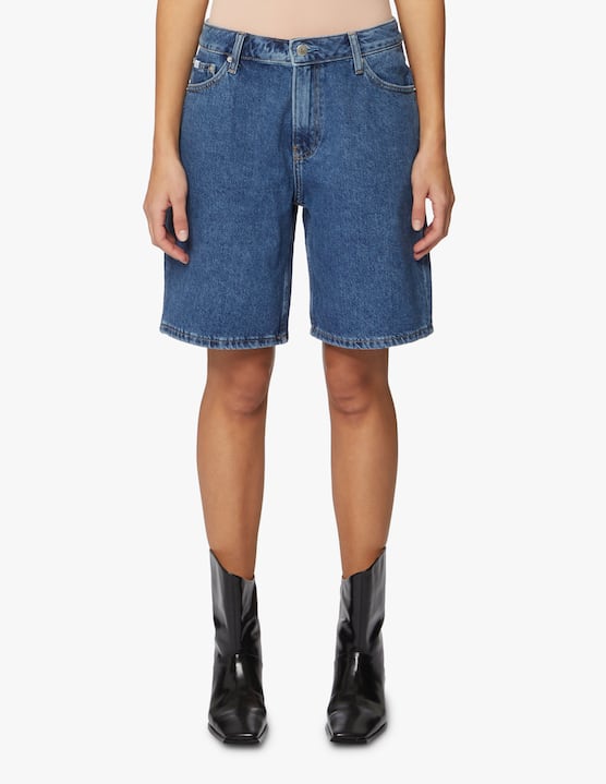 Calvin Klein Jeans - Pantaloncino straight 90s - blu - €79,90