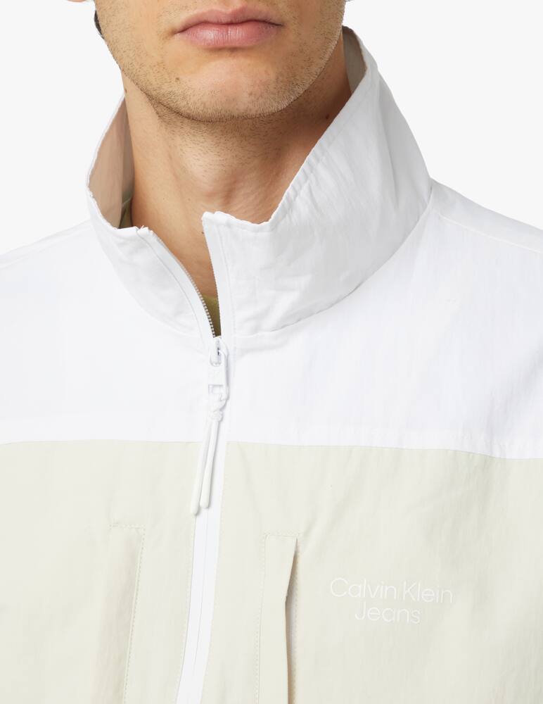 rinascente Calvin Klein Jeans Windbreaker sustain block tst jacket - beige