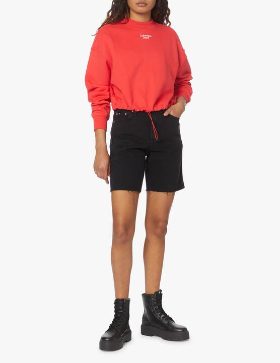 Calvin Klein Jeans - Pantaloncino bermuda mom - nero - €69,90