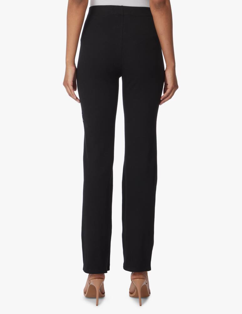 rinascente Calvin Klein Jeans Pantaloni a gamba dritta e coste in misto cotone - nero