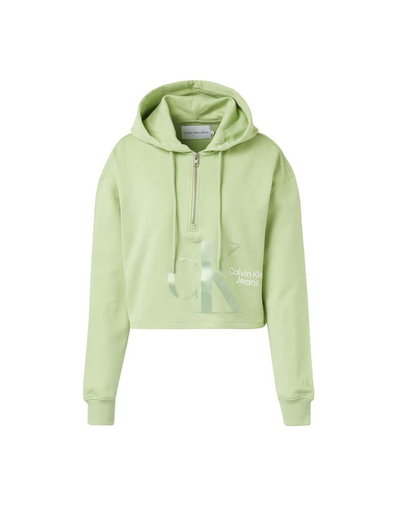 rinascente Calvin Klein Jeans Felpa meta zip Dynamic - verde