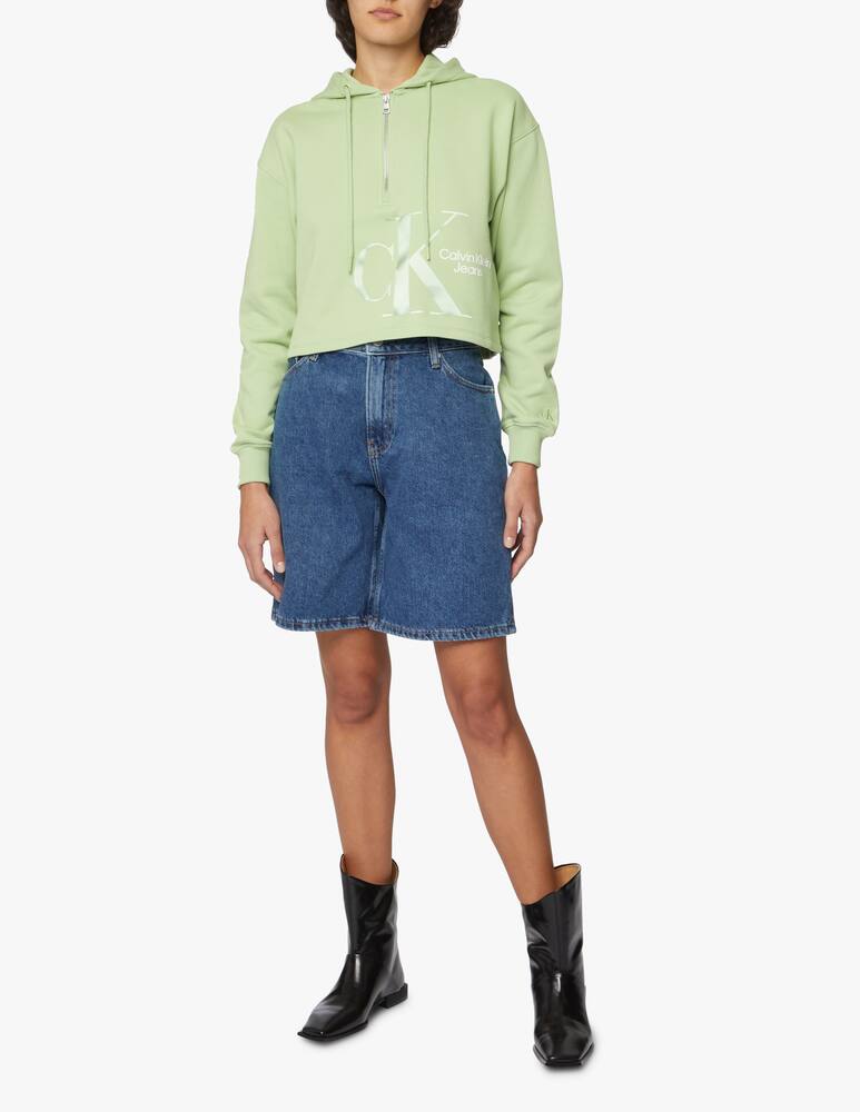 rinascente Calvin Klein Jeans Felpa meta zip Dynamic - verde