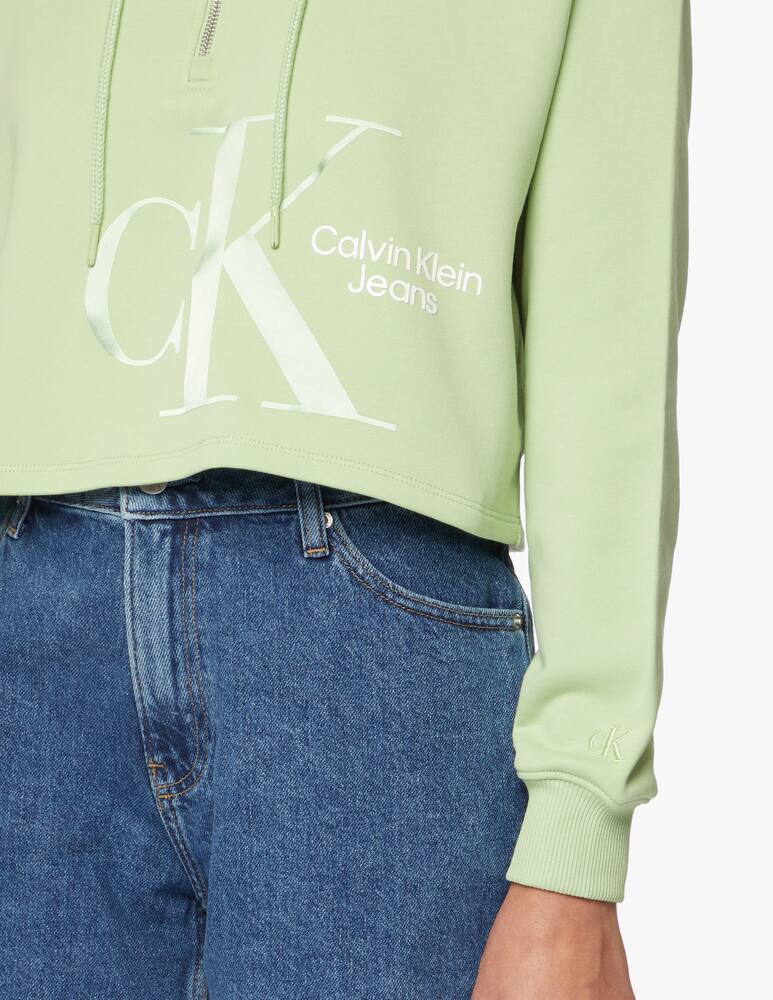 rinascente Calvin Klein Jeans Felpa meta zip Dynamic - verde