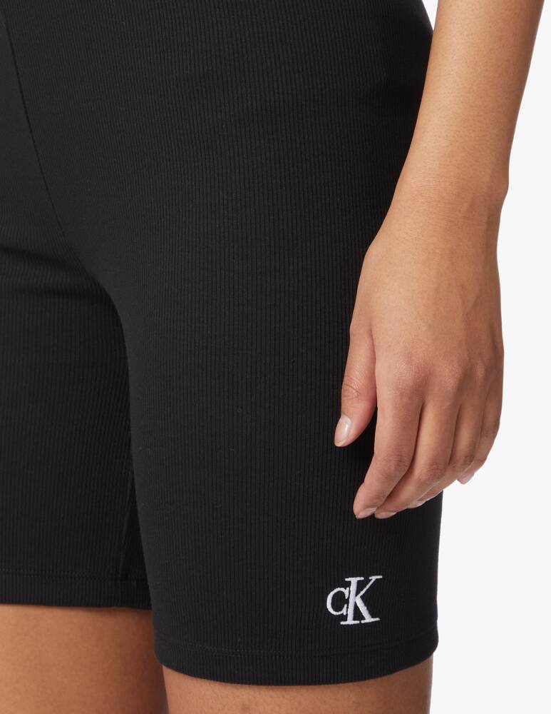 rinascente Calvin Klein Jeans Pantaloncini da ciclismo a costine - nero