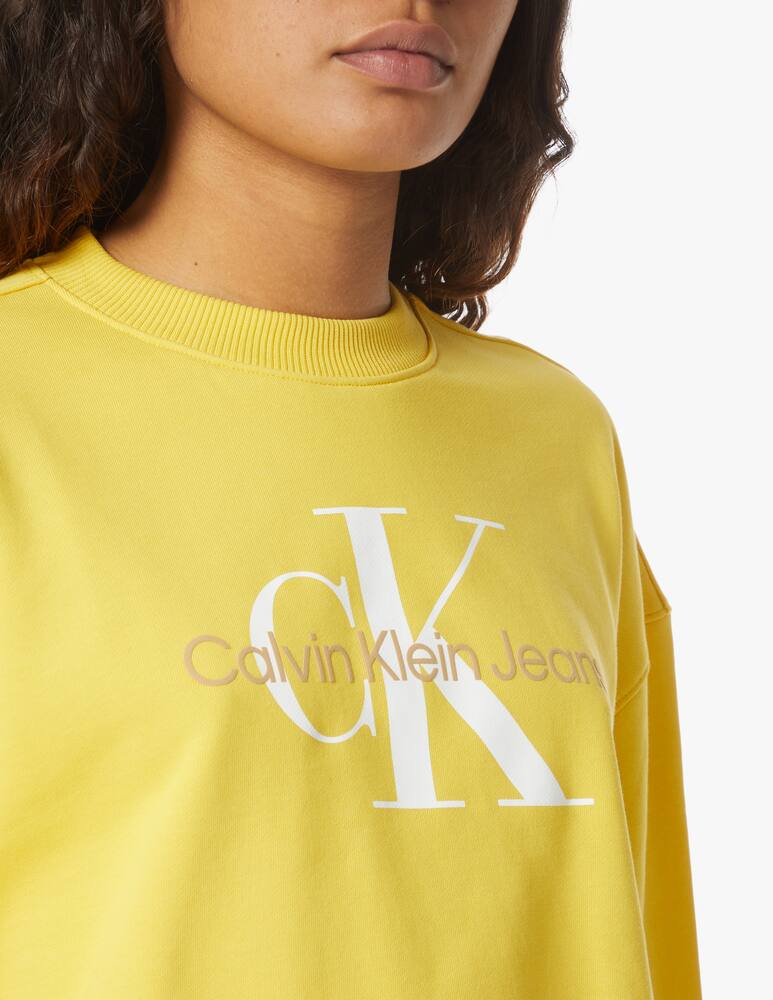 rinascente Calvin Klein Jeans Seasonal monogram sweatshirt - yellow