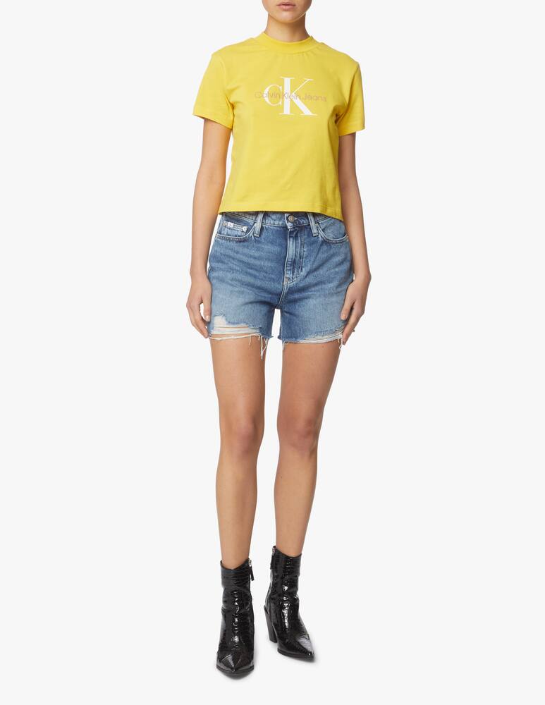 rinascente Calvin Klein Jeans Seasonal monogram t-shirt - yellow