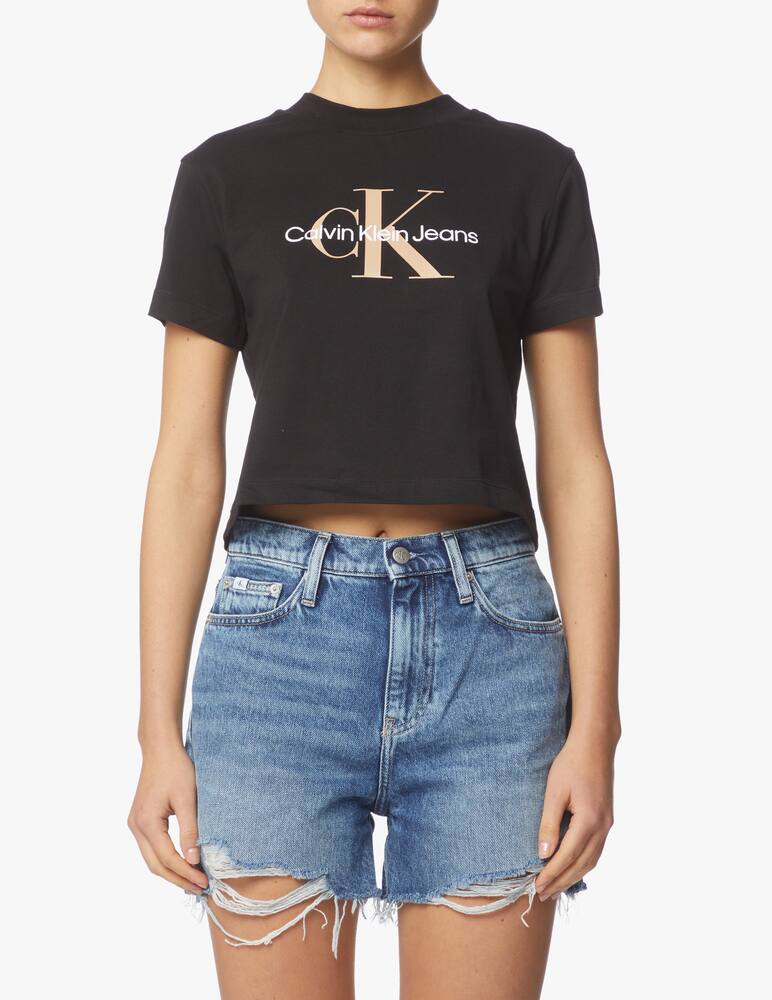 rinascente Calvin Klein Jeans T-shirt con monogramma stagionale - nero