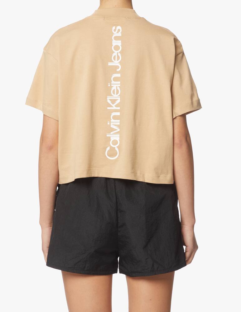 rinascente Calvin Klein Jeans T-shirt back vertical faded - beige