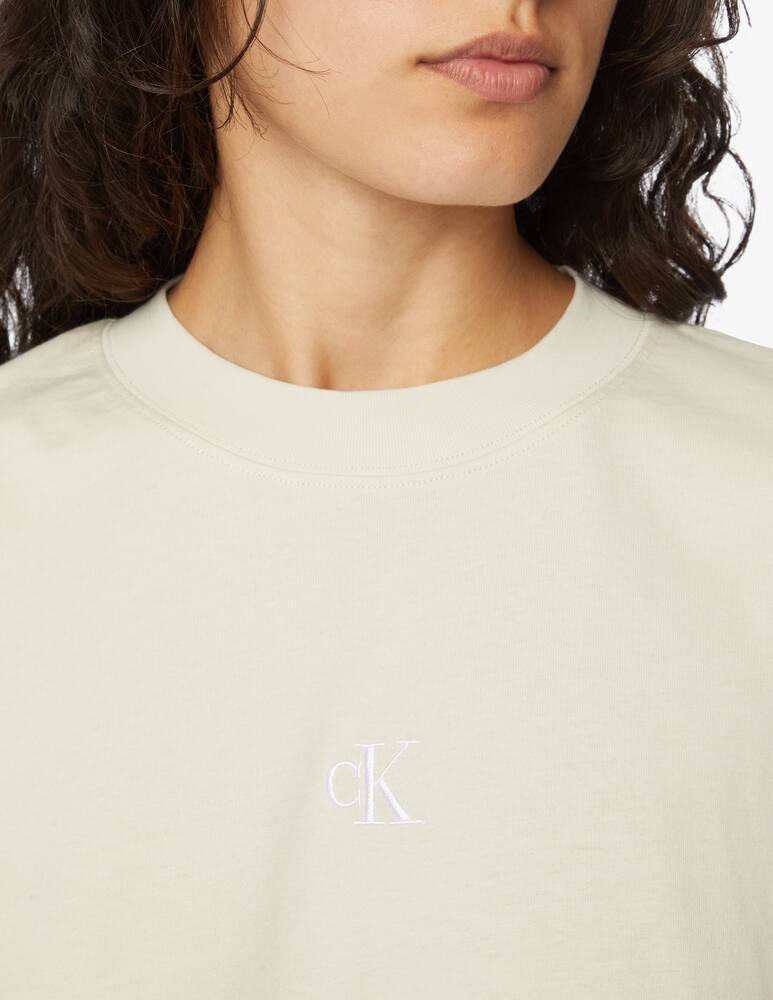 rinascente Calvin Klein Jeans T-shirt con logo monogramma bicolore - bianco