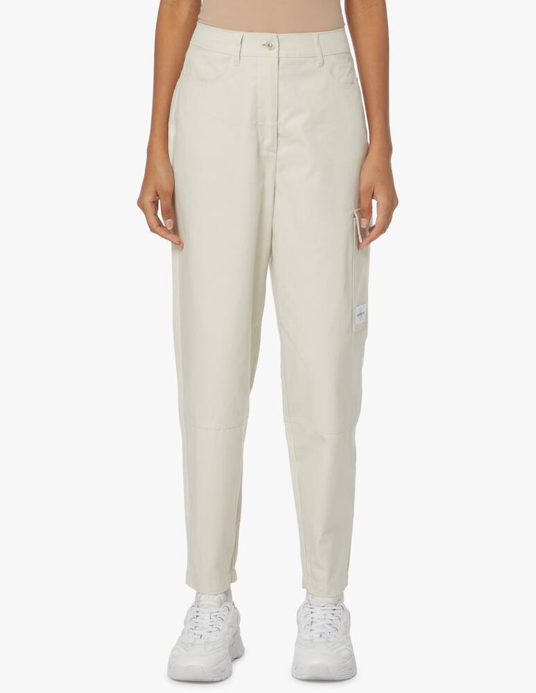 rinascente Calvin Klein Jeans Pantaloni cargo a coste - bianco