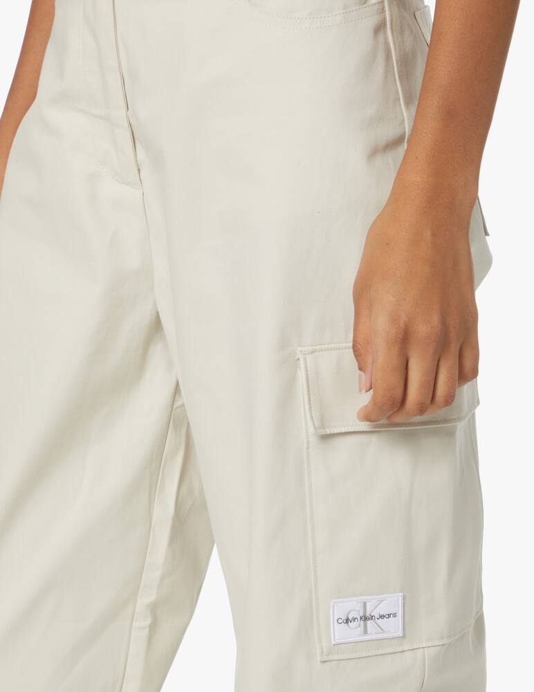 rinascente Calvin Klein Jeans Pantaloni cargo a coste - bianco