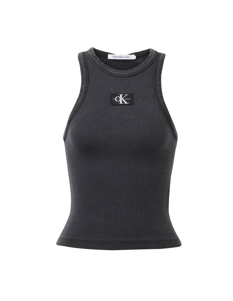 rinascente Calvin Klein Jeans Acid wash rib tank top - black