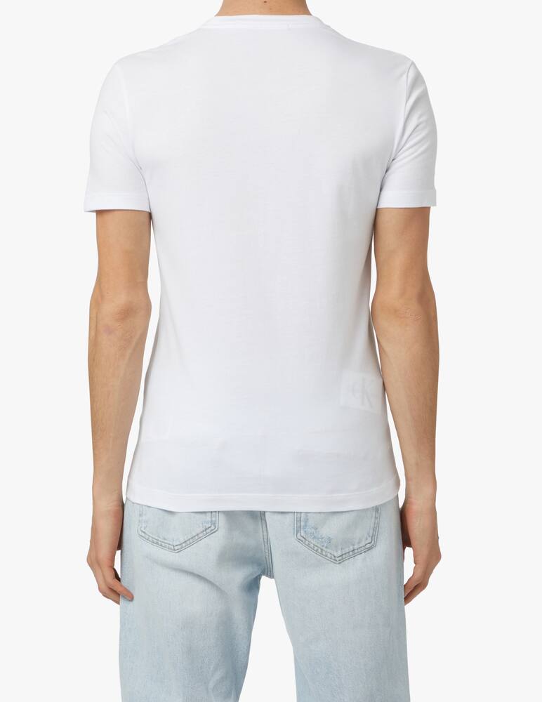 rinascente Calvin Klein Jeans Maglietta maniche corte dynamic monogram - bianco