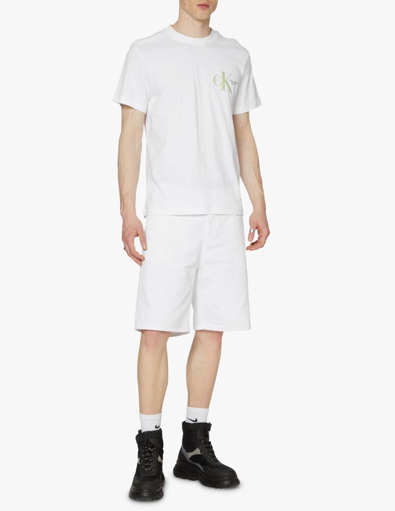 rinascente Calvin Klein Jeans Maglietta maniche corte dynamic macrologo back - bianco