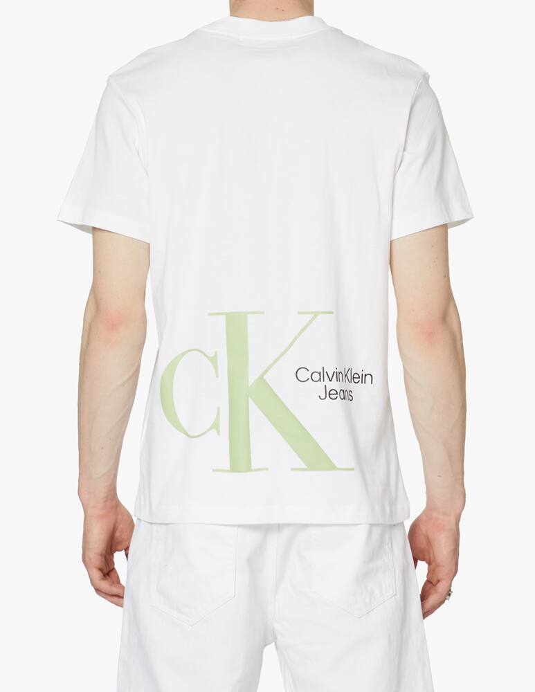 rinascente Calvin Klein Jeans Maglietta maniche corte dynamic macrologo back - bianco