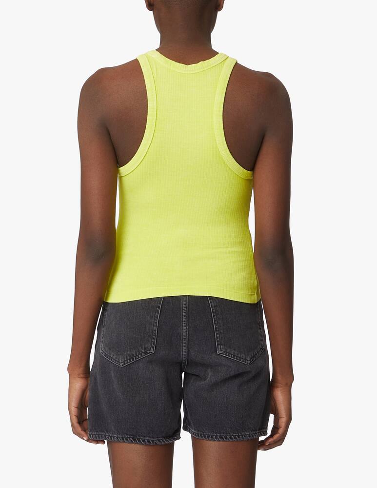 rinascente Calvin Klein Jeans Canotta a costine lavaggio acido - giallo
