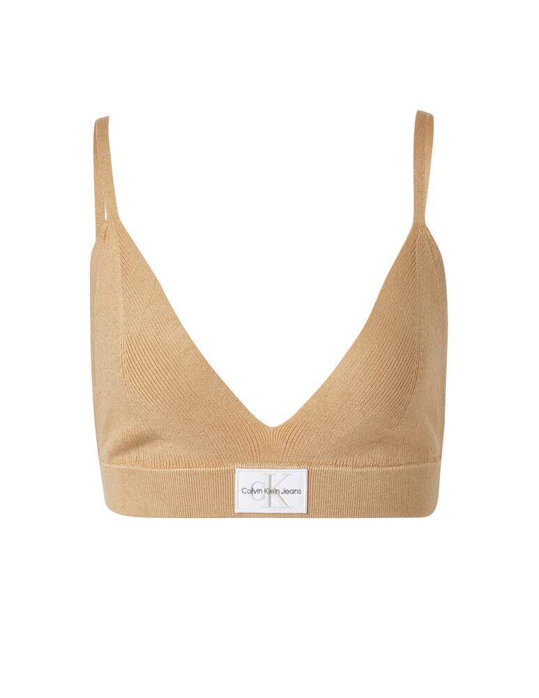 rinascente Calvin Klein Jeans Bralette a coste - beige