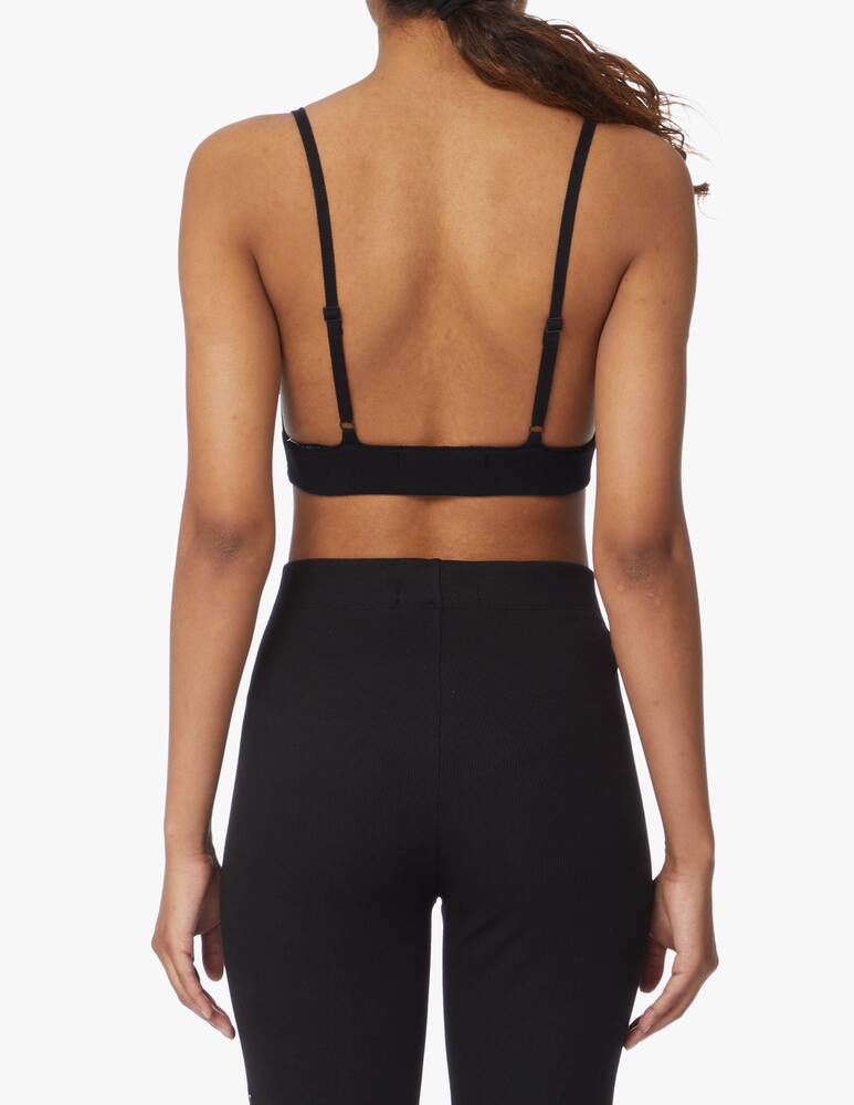 rinascente Calvin Klein Jeans Bralette a coste - nero