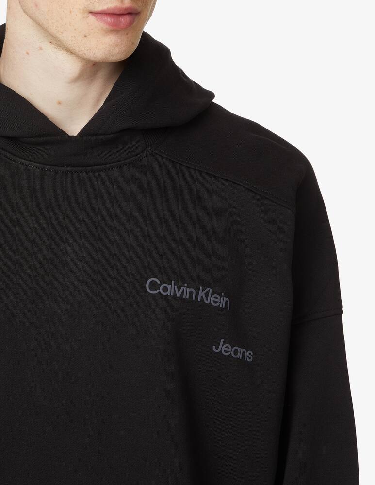 rinascente Calvin Klein Jeans Felpa con cappuccio unisex over - nero