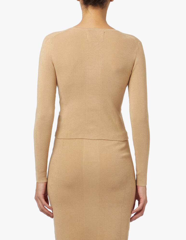 rinascente Calvin Klein Jeans Cotton badge cardigan - beige