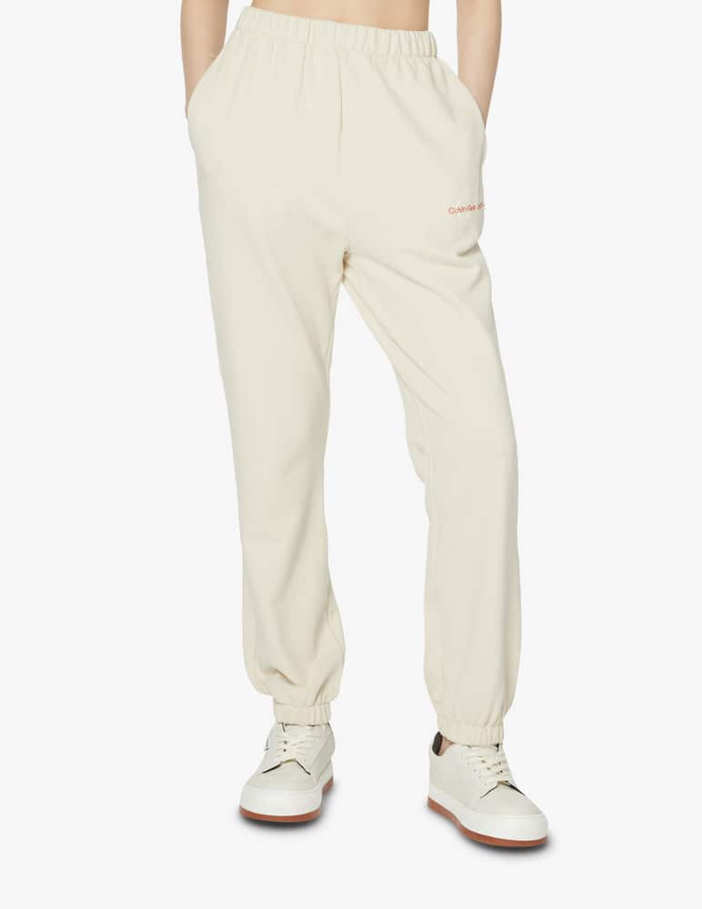 rinascente Calvin Klein Jeans Joggers con monogramma bicolore - bianco