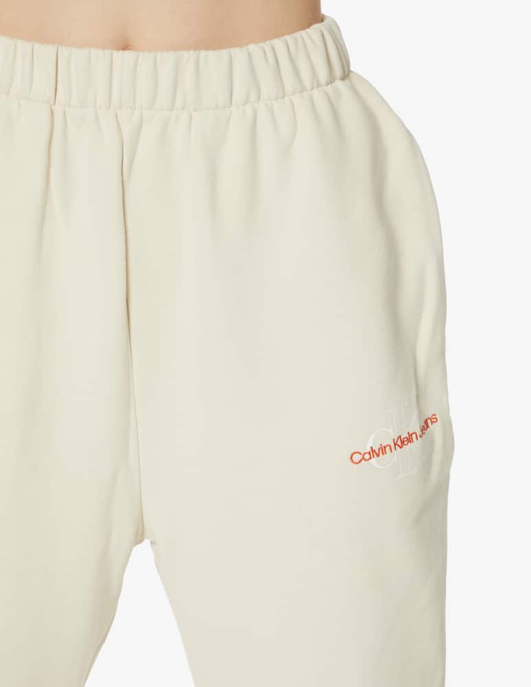 rinascente Calvin Klein Jeans Joggers con monogramma bicolore - bianco