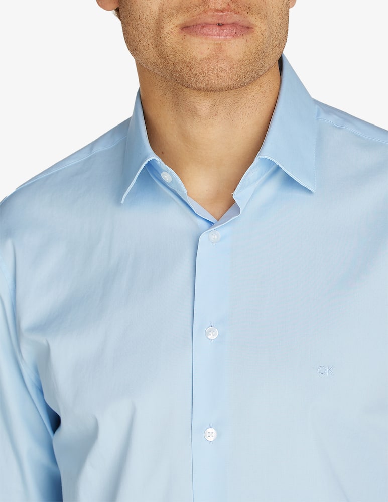 Calvin Klein Camicia poplin stretch regular fitted - immagine 3 Calvin Klein Camicia poplin stretch regular fitted - immagine 3
