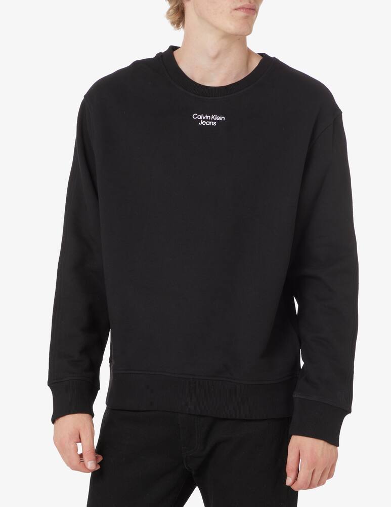 Calvin Klein Jeans Crewneck logo sweatshirt - Black - picture 1 Calvin Klein Jeans Crewneck logo sweatshirt - Black - picture 1