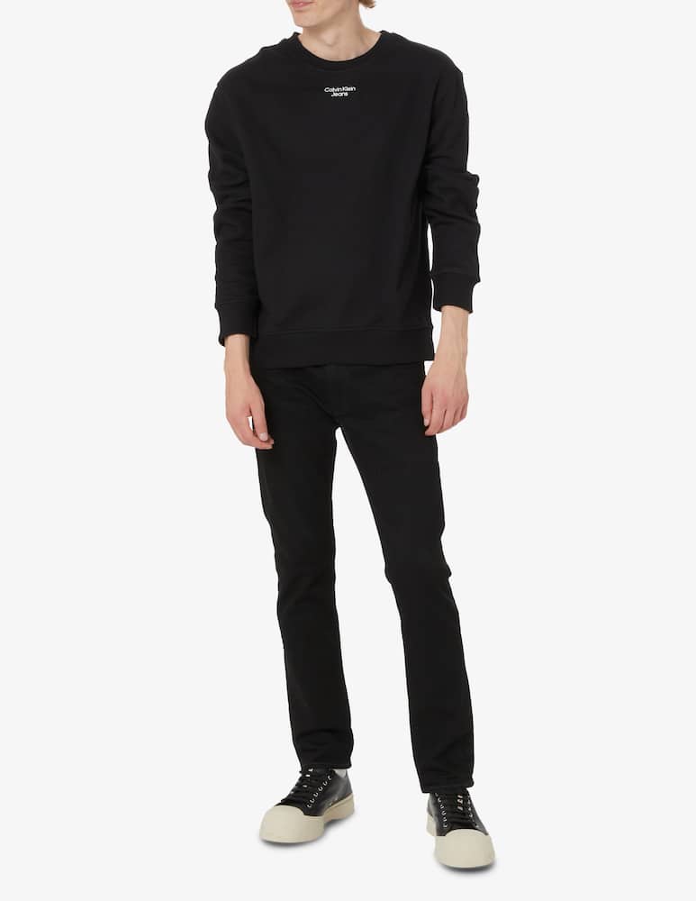 rinascente Calvin Klein Jeans Felpa girocollo con logo - Nero