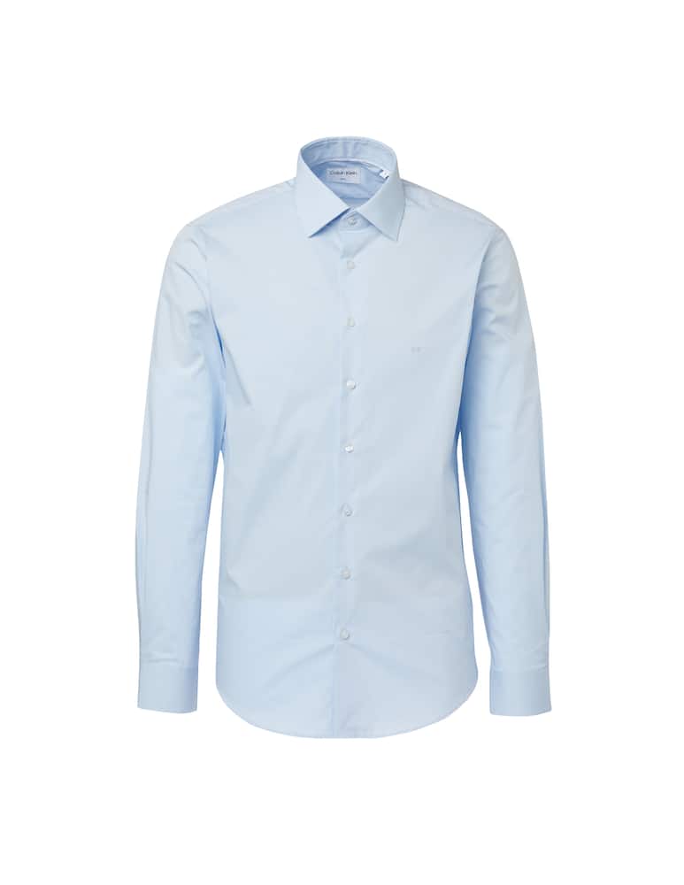 rinascente Calvin Klein Fitted poplin cannes shirt - Blue