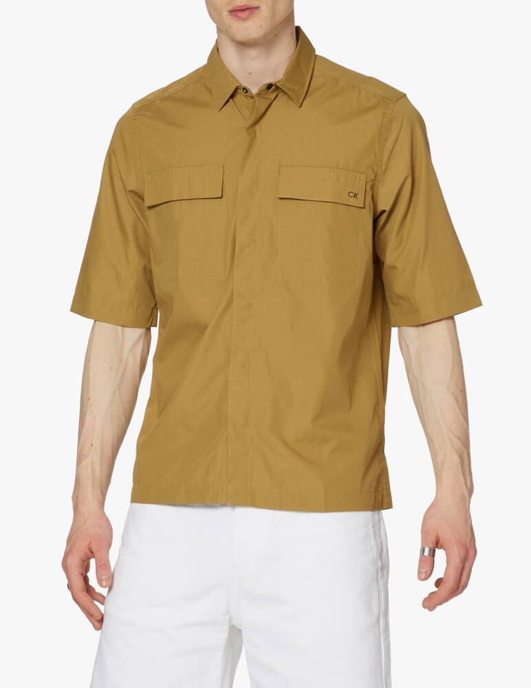Calvin Klein Front pockets short sleeve shirt - orange - picture 1 Calvin Klein Front pockets short sleeve shirt - orange - picture 1