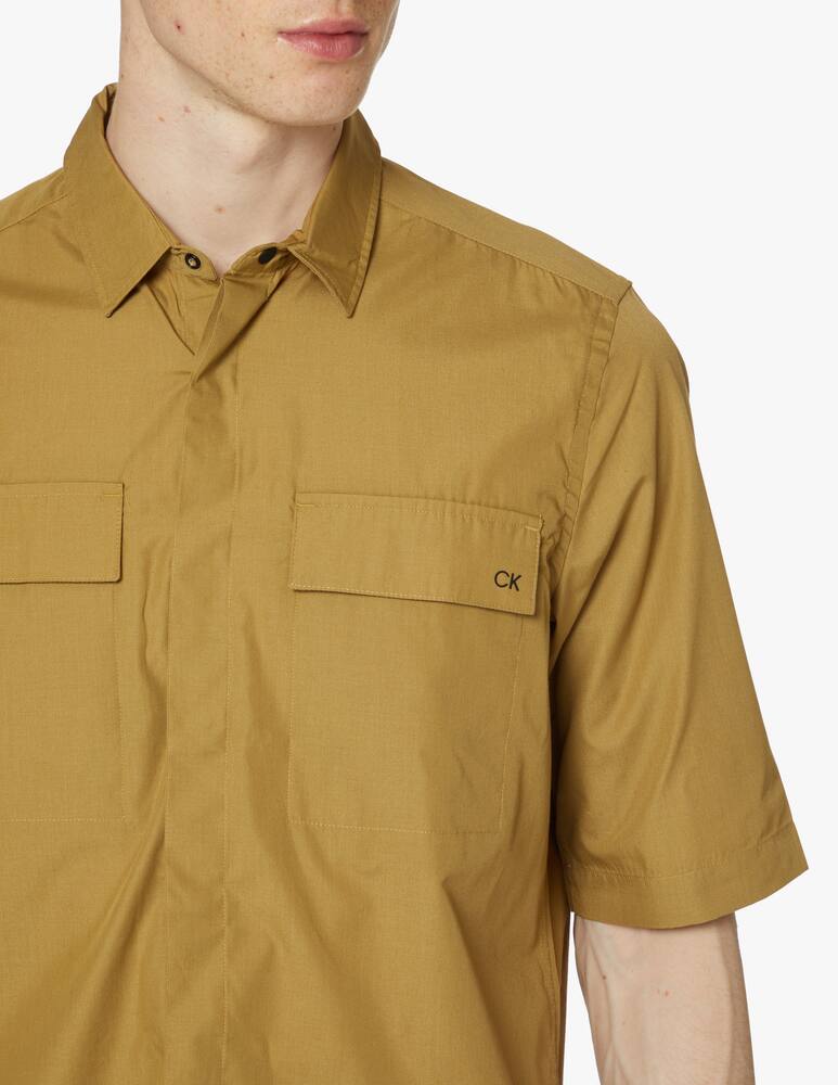Calvin Klein Front pockets short sleeve shirt - orange - picture 4 Calvin Klein Front pockets short sleeve shirt - orange - picture 4
