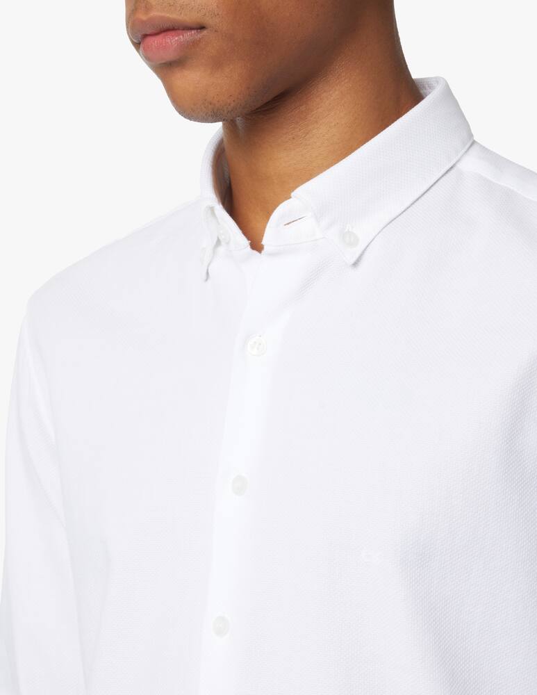 rinascente Calvin Klein Camicia slim nido d'ape - bianco