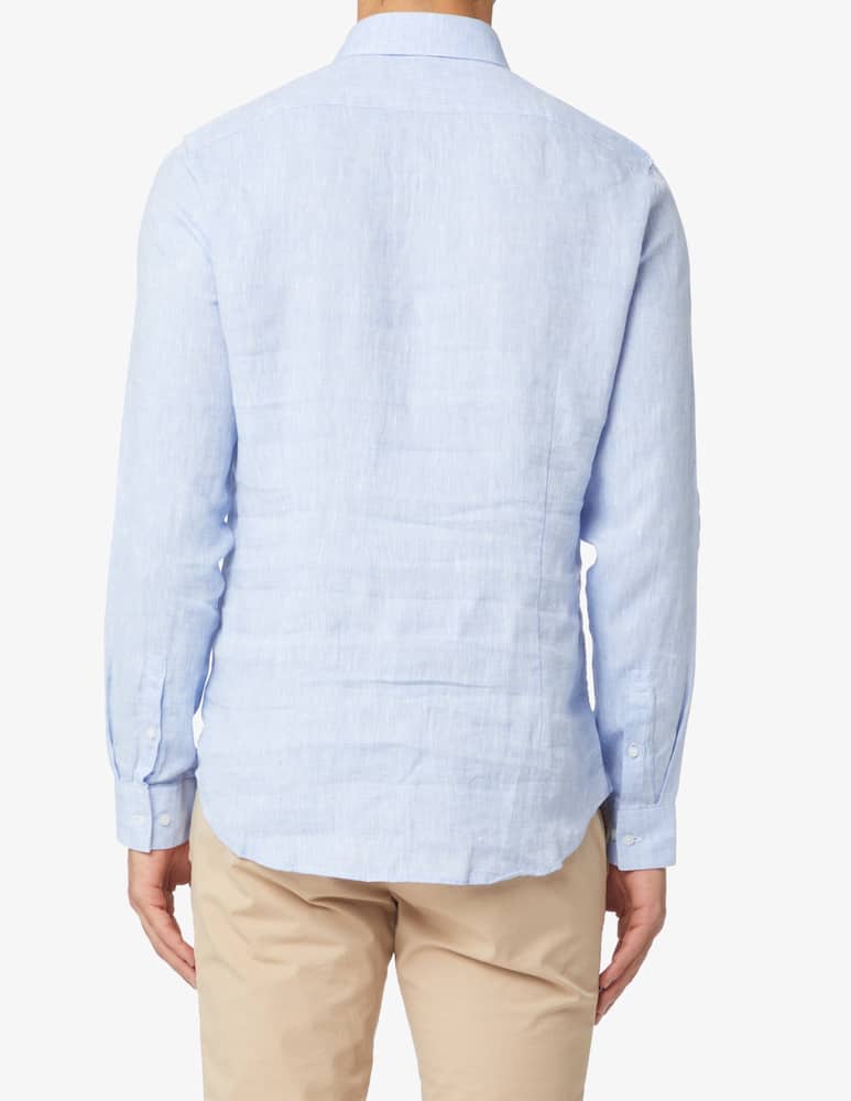 rinascente Calvin Klein Camicia solid in lino slim fit