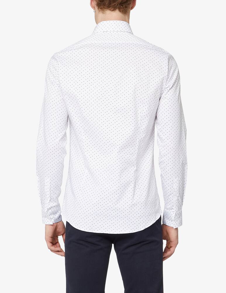 rinascente Calvin Klein Micro pois poplin slim fit shirt - multi
