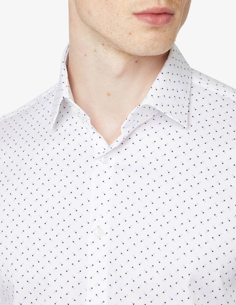 rinascente Calvin Klein Micro pois poplin slim fit shirt - multi