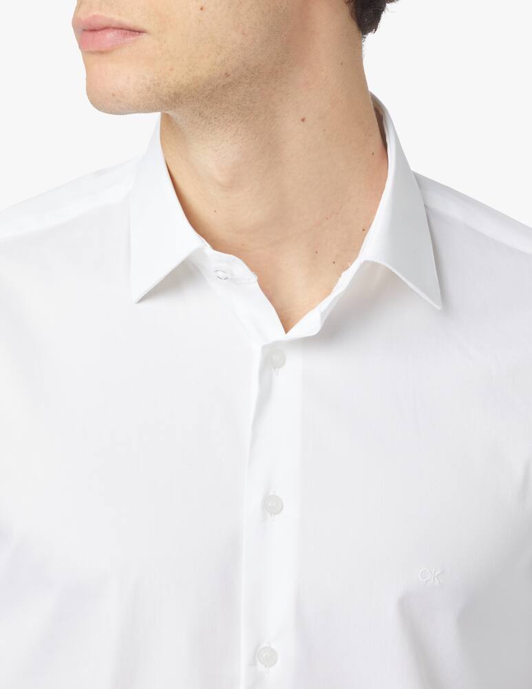 rinascente Calvin Klein Fitted poplin cannes shirt - White
